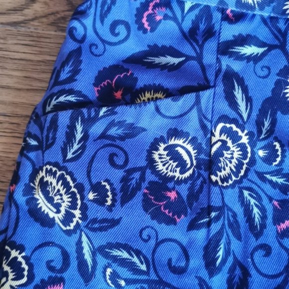 Anthropologie Jumpsuit Cartonnier Blue Mid Summer Belted 2 - Picture 6 of 10